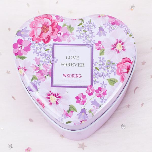 Candy Packaging Metal Tin Box Heart Shape For Valentine And Birthday