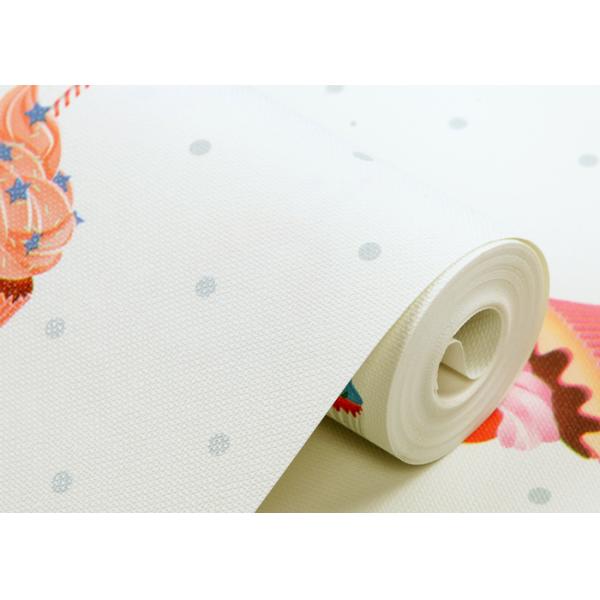 Белизна выбила не сплетенную картину торта обоев спальни детей огнеупорную