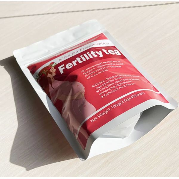 Organic Herbal Blend Female Fertility Tea With 40 Sachets/Bag For Warm Uterine Comfort