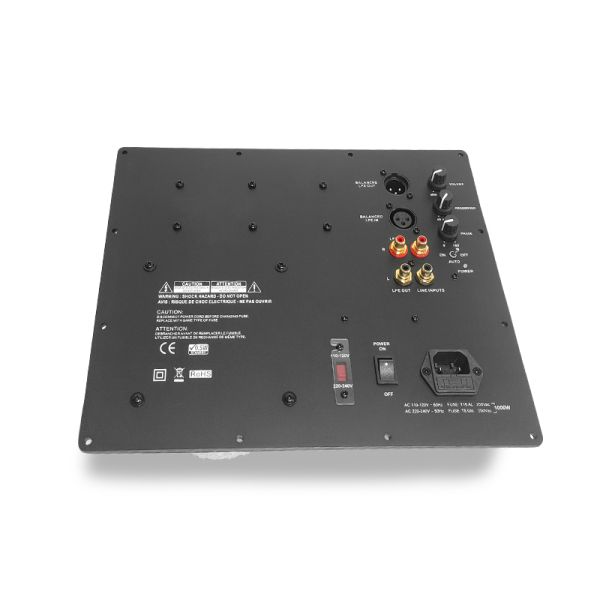 1000 Watts RMS Mono Home Audio Subwoofer Cabinets Plate Amplifier Class D