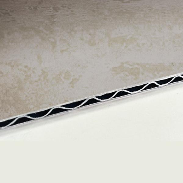 Low Maintenance Corrugated Aluminum Composite Panels Light Weight Moisture Proof