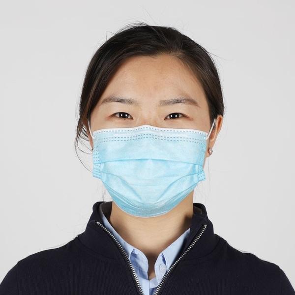 Tamanho de máscara médico descartável 17,5 * 9.5cm de 3 dobras para a proteção pessoal