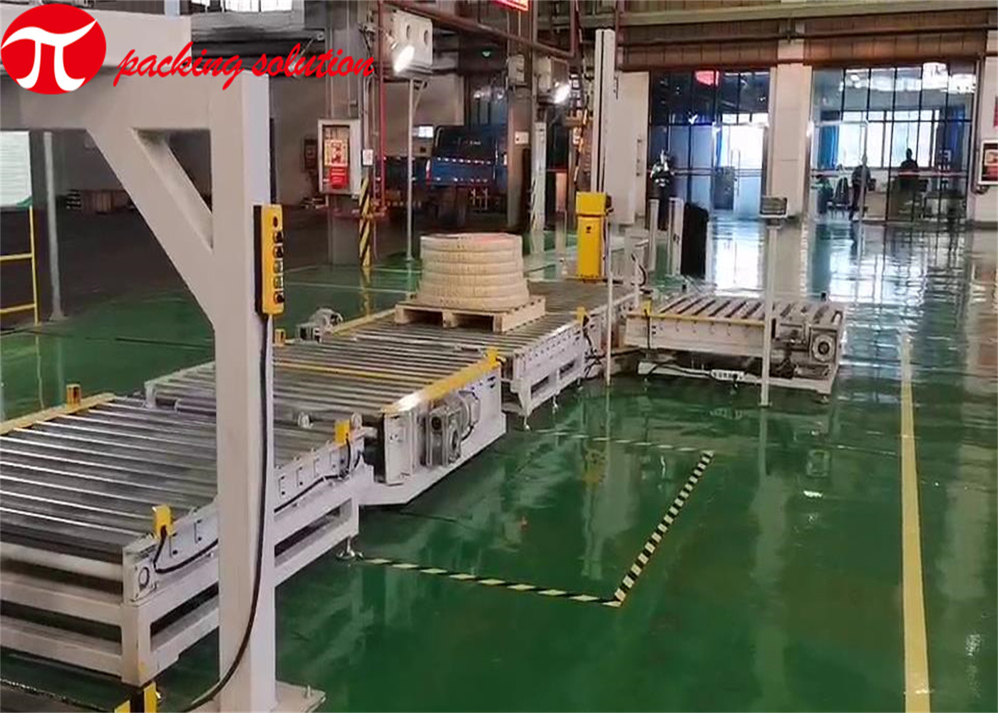 Подгонянная линия упаковки заварка катушки штабелируя 20mm-60mm со связывать пылезащитный