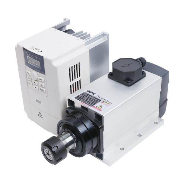18000 Rpm 4.5KW Flange Air Cooled Square Spindle Motor for CNC Engraving Wood Lathe