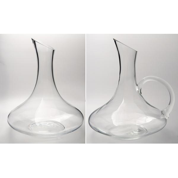 Oblique Mouth 53oz Luxury Wine Decanter Slanted Spout For Drip Free Pouring