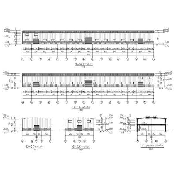 Prefab Steel Structure Warehouse High Quality H Steel Materials Steel Structure Building