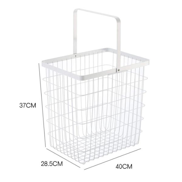 Two Layers Galvanized 960mm Height Steel Laundry Basket