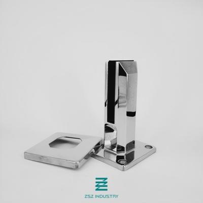 Stainless Steel 304 or 316 Frameless Glass Spigots Square Model 50x50x160mm D50X50mm x H160mm