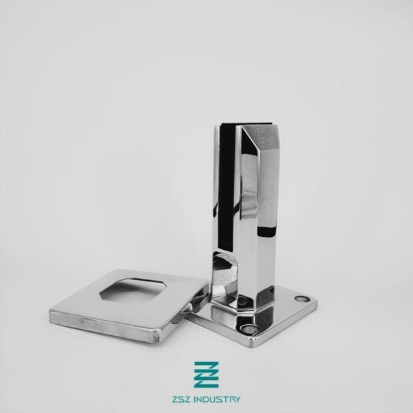 Stainless Steel 304 or 316 Frameless Glass Spigots Square Model 50x50x160mm D50X50mm x H160mm