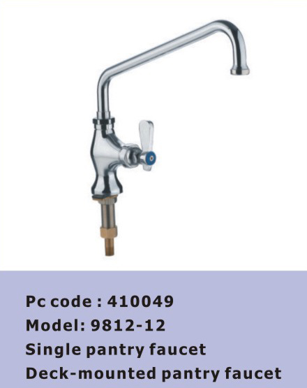 Single / Double Pantry Faucet Deck Mounted / Wall Mount Commercial Kitchen Faucets