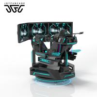 Simulador de carreras de RV con tres pantallas de 40 pulgadas y movimiento de 360°