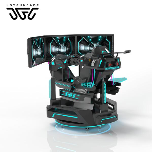 Simulateur de course VR avec trois écrans de 40 pouces et mouvement à 360°