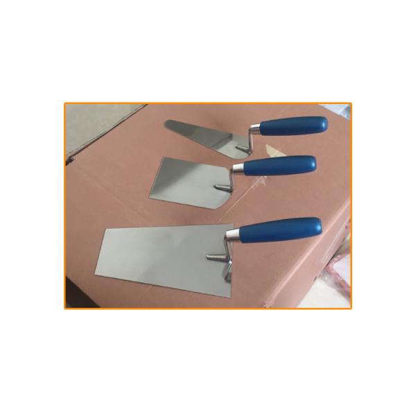Stainless steel bricklaying trowel