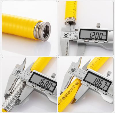 DN13 Water Heater Gas Hose , Corrugated Gas Hob Flexible Hose