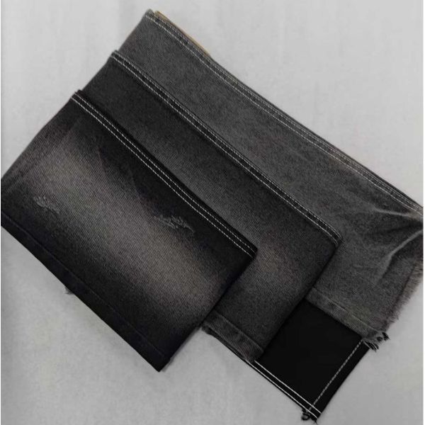 Excellent11.2oz Black/Black with full width 180cm twill style Denim fabric  JSD3173A for men jeans