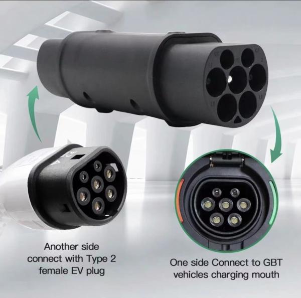 Type 1 To Type 2 AC EV Charger Adapter 32A