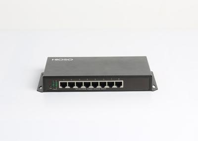 HiOSO CAT5 Cable 100M Smart POE Switch , 8 Port Network Switch 5W