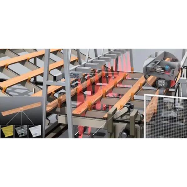 Машина визуального контроля материала древесных отходов для доски планки