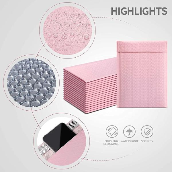 CTCX Extra Large Hot Pink Shipping Bags Small Bubble Padded Envelope Mailers Light Pink Bubble Mailer Pink Bubble Mailer Bag