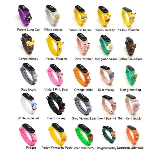 Белые дети прямоугольника 18mm водоустойчивые наблюдают доказательство умное цифров воды OEM