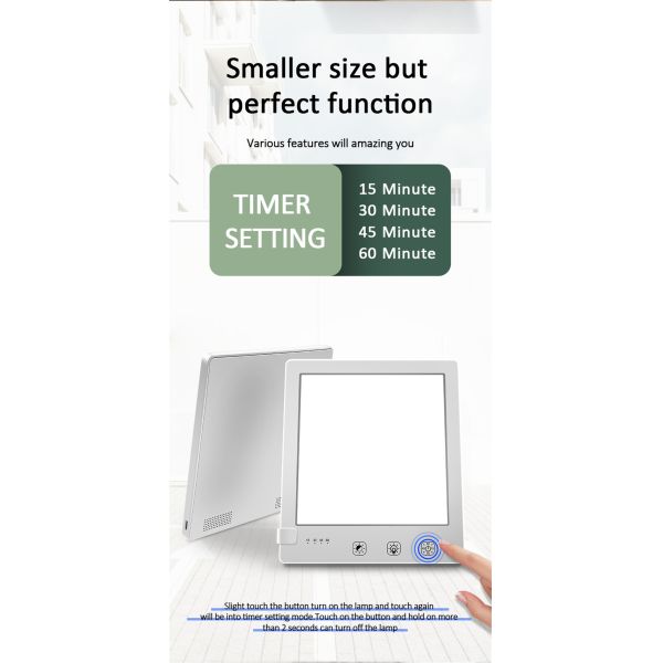 3000-6500K Color Temperature JSK-22 Small Simulated Sunlight 85 Inch Natural Spectrum SAD Light Lamp Help Reduce Anxiety