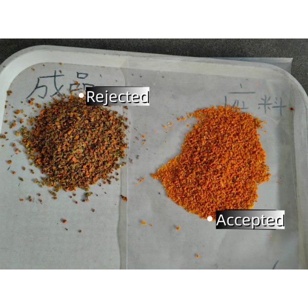 80-Channel Small Multi-Purpose Intelligent Color Sorter for Dried Carrots.