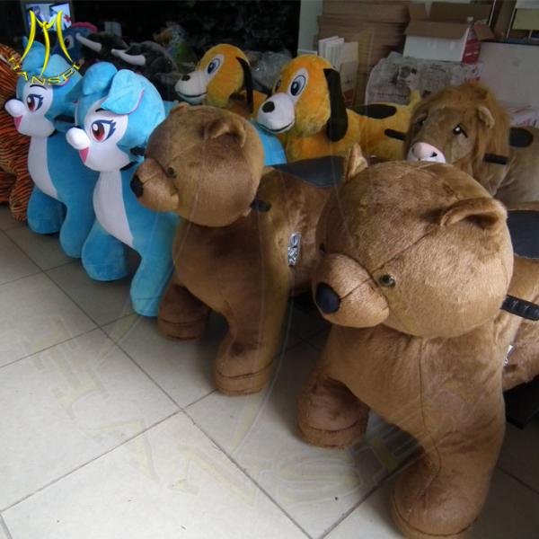 Hansel funny amusement park games plush electrical animal toy car theme park equipment for sale ride on toy unicorn