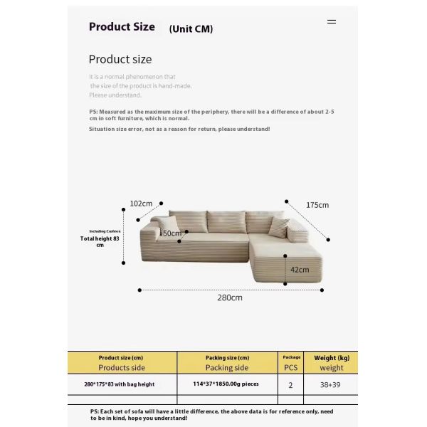 Customized Molding Fabric Compressed Sofa Recliner Set Spring Sponge Vacuum Couches for Living Room for Apartment or Mall