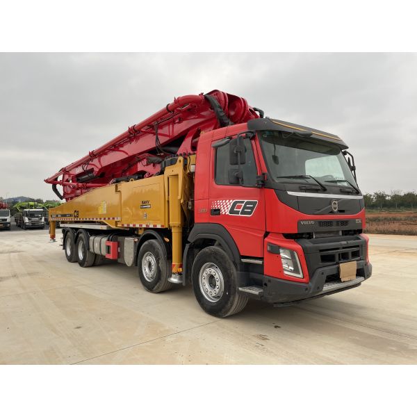 Sany 56M Concrete Pump Truck with 5-Section Z-Type Boom and 180 m³/h Output on Volvo Chassis