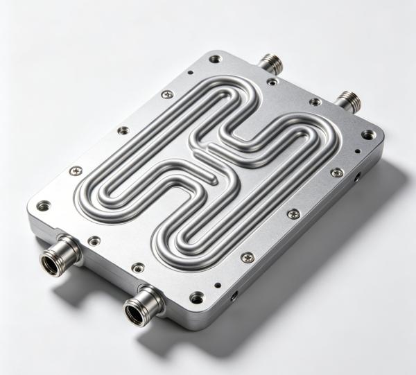 CNC Machined Aluminum EV Battery Cooling Plate - Custom Electric Vehicle Thermal Management