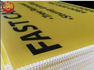Polypropylene Glossy Corrugated Plastic Signs Durable WaterProof