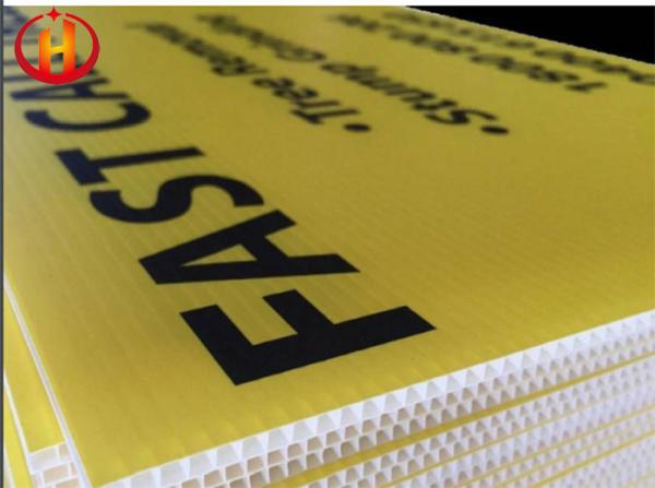 Polypropylene Glossy Corrugated Plastic Signs Durable WaterProof