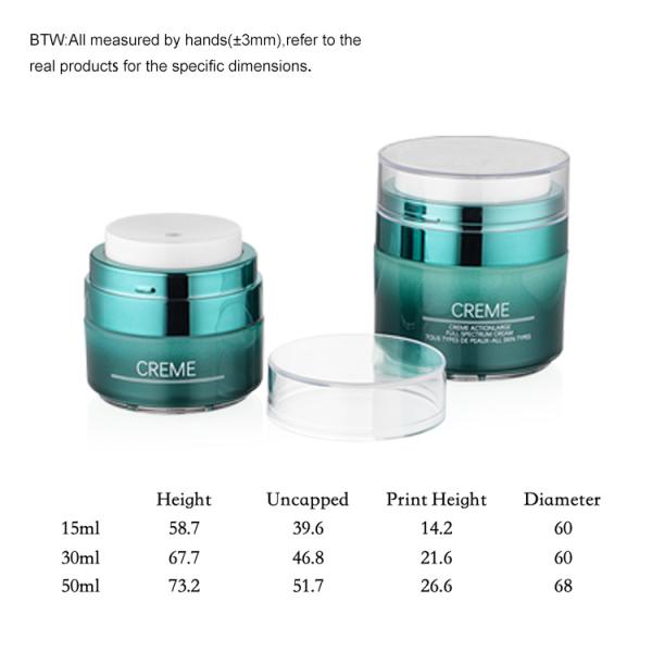 15 мл 30 мл 50 мл Пластиковая кружка с кремом для очистки лица
