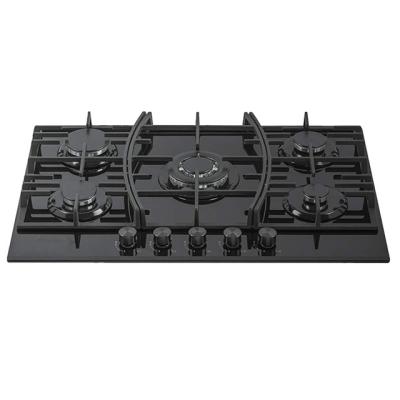 Gas Cooker Tempered Glass 5 Burner Gas Hob 900 X 510mm