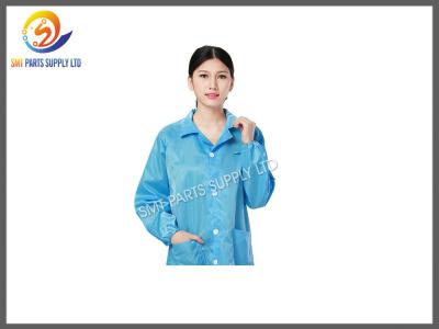 Heat Resistant SMT Cleanroom Anti Static Products Esd Protective Clothing / Suit