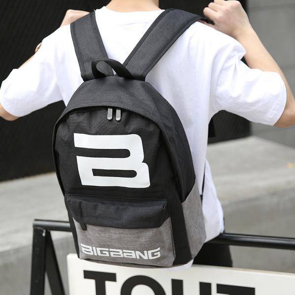 New Fashion Backpack Student School Bag Letter Printed Youth Canvas Computer Backpack