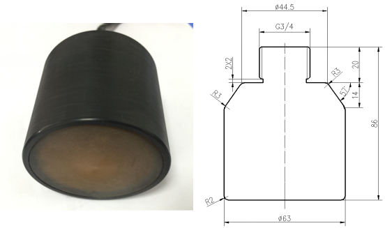 Split-type Ultrasonic Sludge Level Meter with 1%~3% Accuracy 5mm Resolution and 4~20mA Output