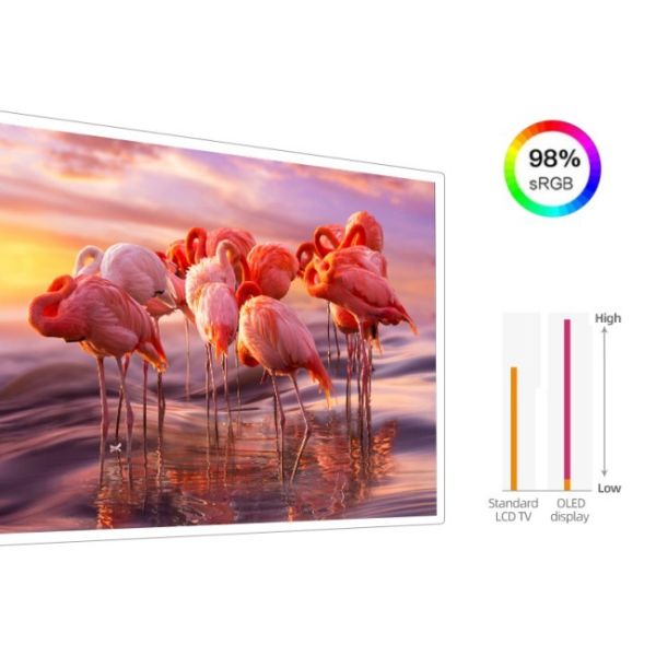 55 inch High Transparency Full Color LG Transparent TV OLED Display for Retail Store & Airport Advertising