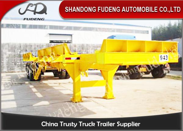 Bomb Cart 40ft Container Trailer , Double /  Tri Axle Container Chassis 