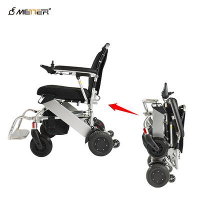 PU Tyre Portable Foldable Electric Wheelchair 220.46LB Load Lightweight For Handicapped