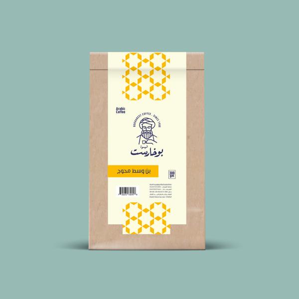 Sacos de empacotamento inferiores lisos do papel de embalagem para feijões de café 500g