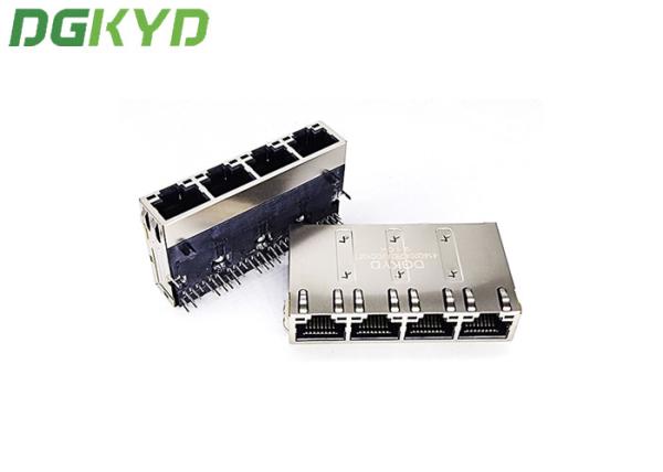 Dip Mount Multi Port Tab Up 12 Pin RJ45 Network Connector 8 Core 10g Transformer