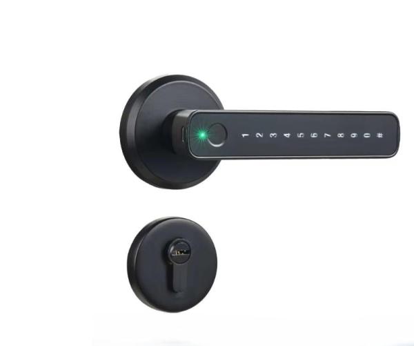 USB充電インテリジェント指紋生体認証キーカードロック寝室スマートドアロック