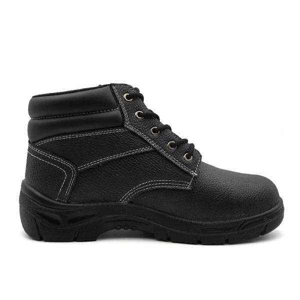 Chaussures de sécurité en cuir de vache de taille moyenne Noir Chaussures de sécurité S3 Standard