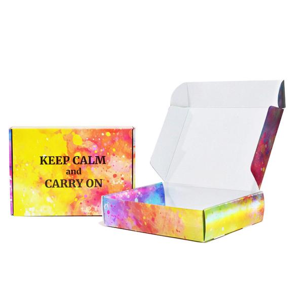 Cartón Logotipo personalizado Impreso Correo Corrugado Caja de envío Embalaje Cartón plegable Mailer Caja de papel