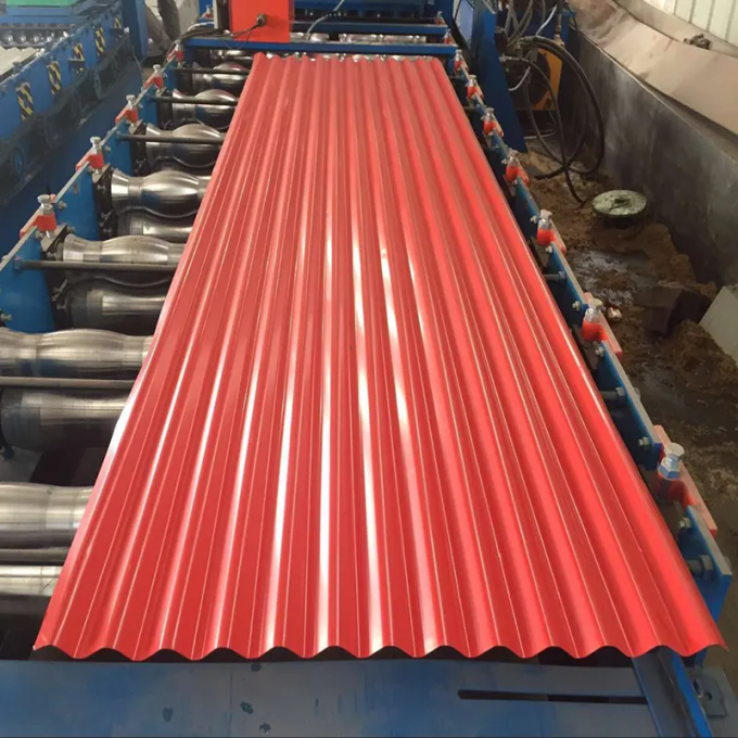 Roofing PPGI Steel Sheet Prepainted Hot Dip Galvanizing Corrugated Zinc Plated Steel