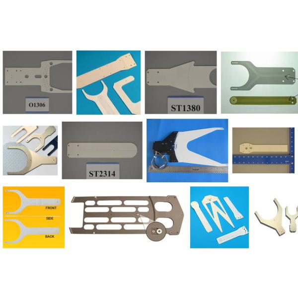 Black Alumina Ceramic Parts Zirconia Ceramic Handling Arms For Handling Wafer