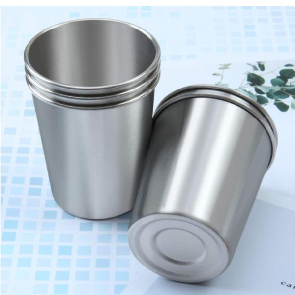 Commercial Stainless Steel Drinking Cups For Kids Or Adults  Not Inverted