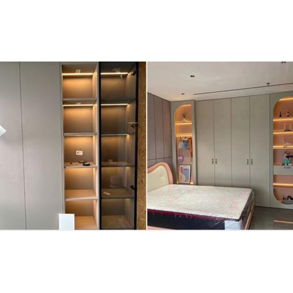 Lighting and Circuitry Design Aluminum Shelf Double Luminescence Glowing Showcase