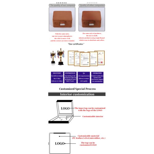 Boîte à bijoux en velours à logo personnalisé pour collier de voyage et rangement de bague